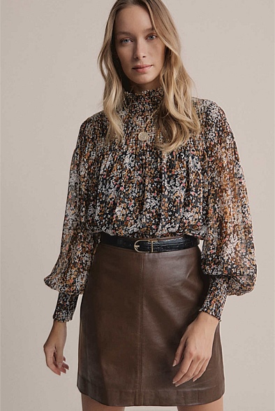 Witchery High Neck Blouse